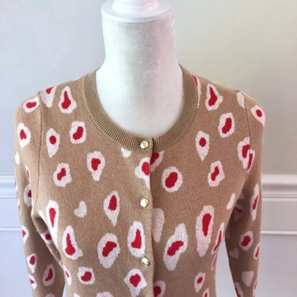 Banana Republic Cheetah Print Cardigan Sweater S - Picture 4 of 5